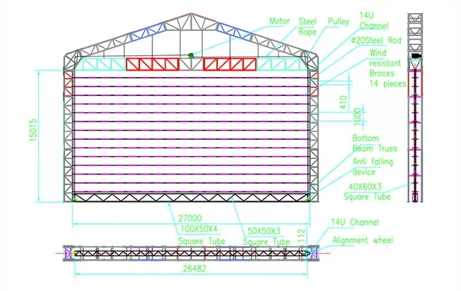fabric roll up door fabric roll up door