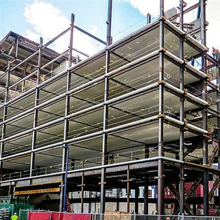 انبار صنعتی سازه فولادی چند طبقه